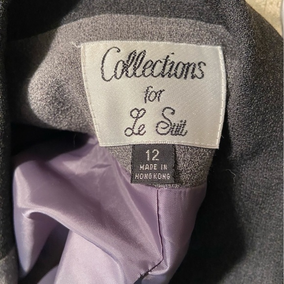 Collections for Le Suit charcoal and black embroidered jacket for corporate chic - Picture 5 of 7